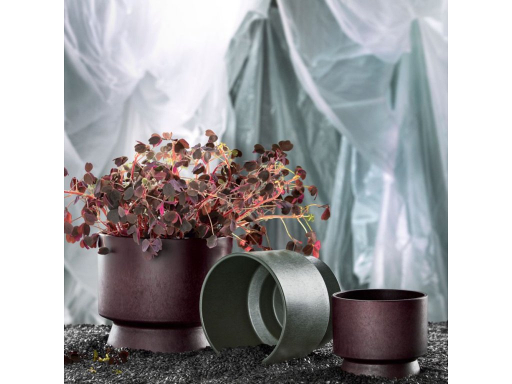Rosendahl Blomkruka RECYCLED 12 cm, vinröd