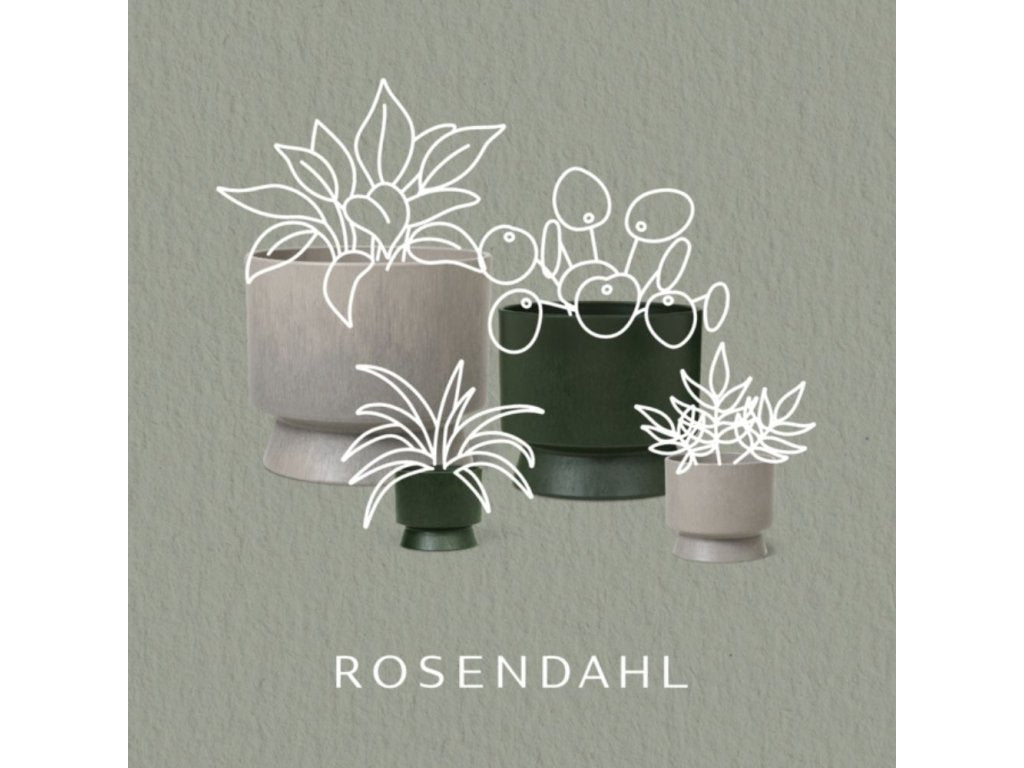 Rosendahl Blomkruka RECYCLED 12 cm, mörkgrön