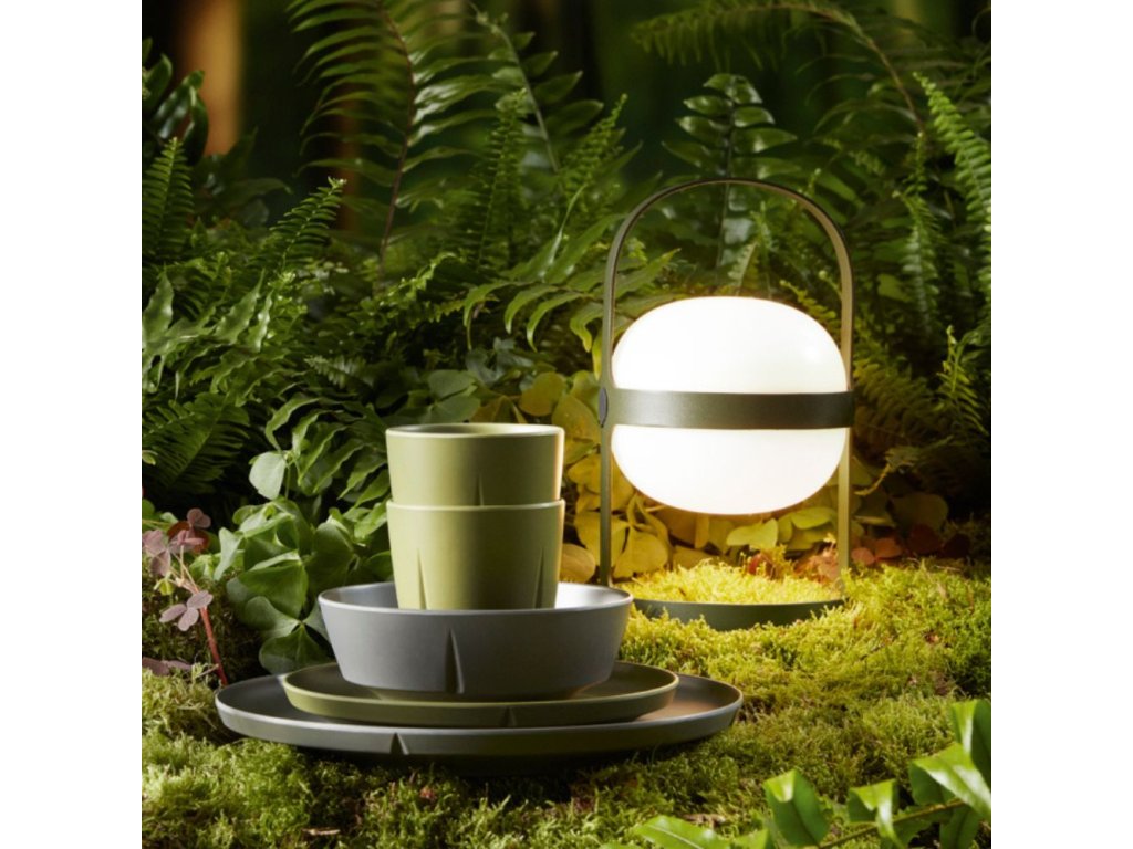 Rosendahl Bärbar bordslampa SOFT SPOT 25 cm, LED, olivgrön