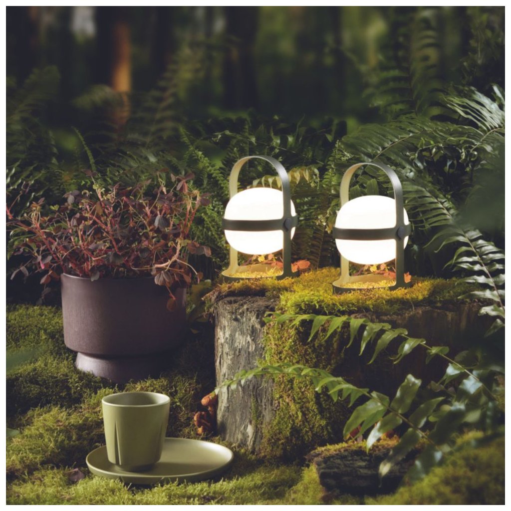 Rosendahl Bärbar bordslampa SOFT SPOT 25 cm, LED, olivgrön
