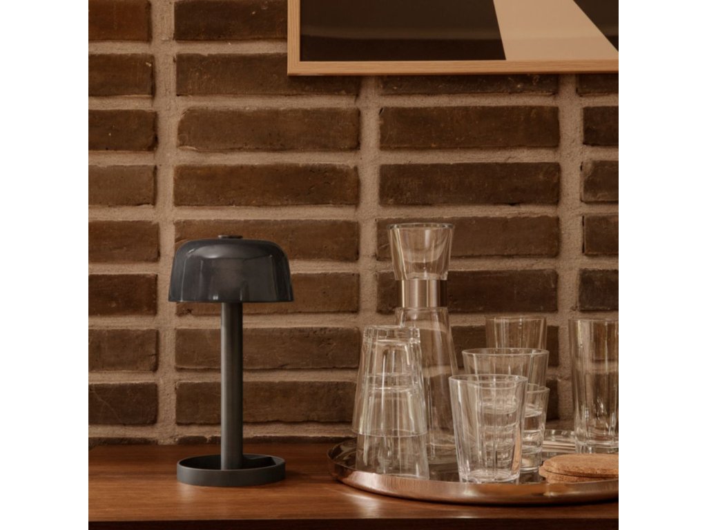 Rosendahl Bärbar bordslampa SOFT SPOT 24,5 cm, LED, rök