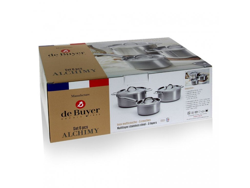 de Buyer Kastrullset ALCHIMY, 6 st,