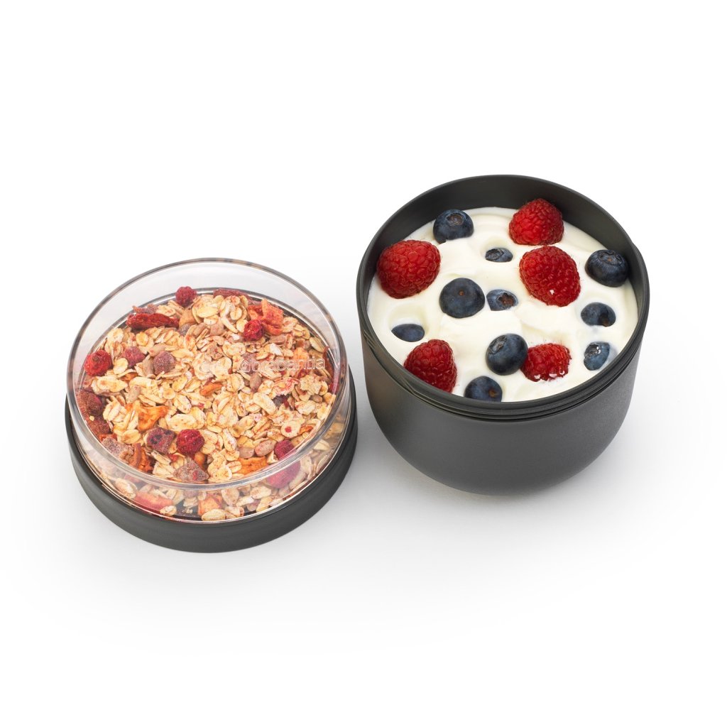Brabantia Lunchskål MAKE & TAKE 500 ml, mörkgrå