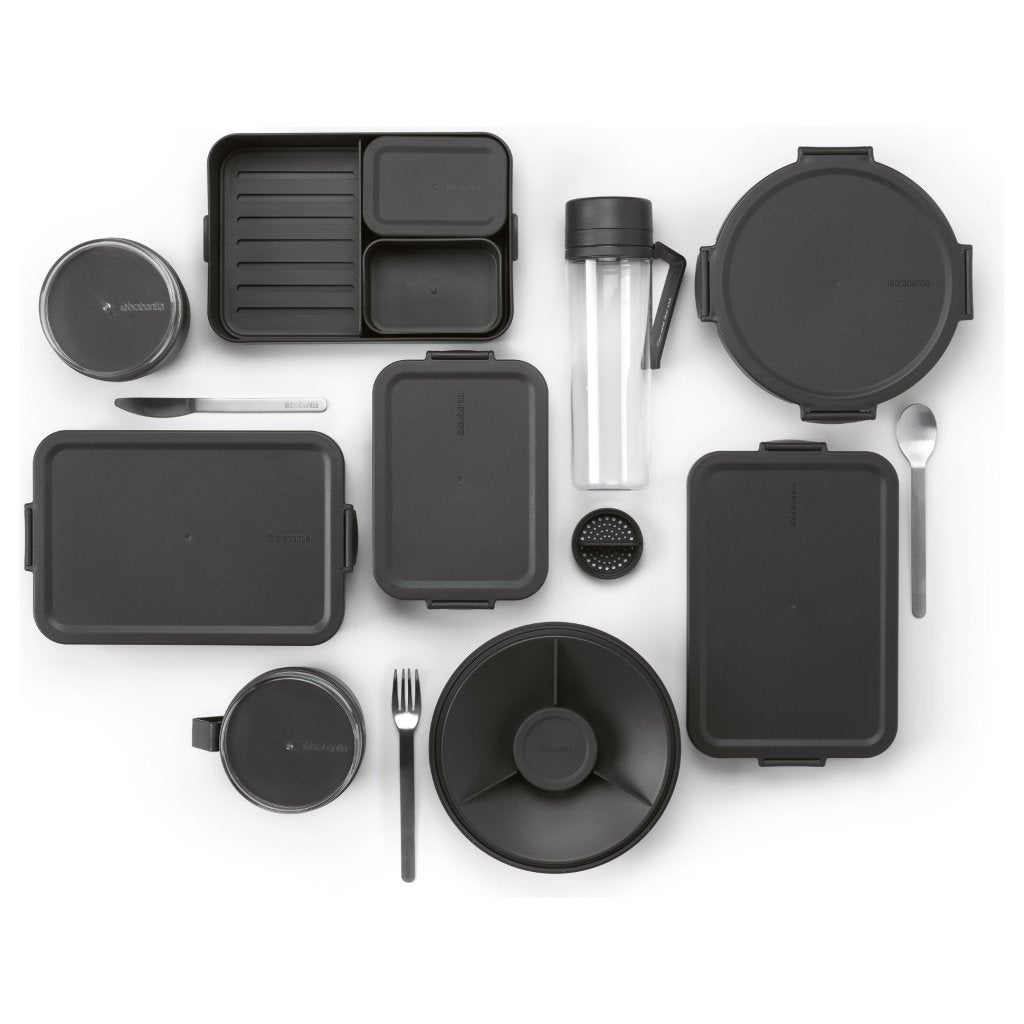 Brabantia Lunchskål MAKE & TAKE 500 ml, mörkgrå