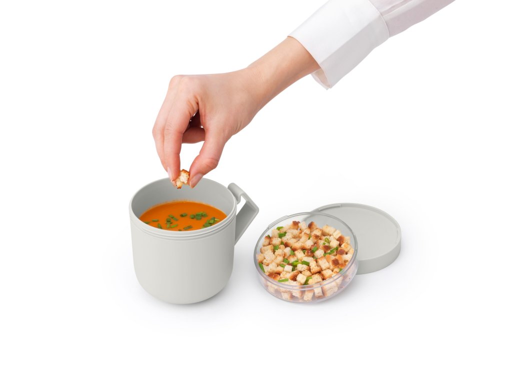 Brabantia Lunchburk MAKE & TAKE 600 ml, ljusgrå