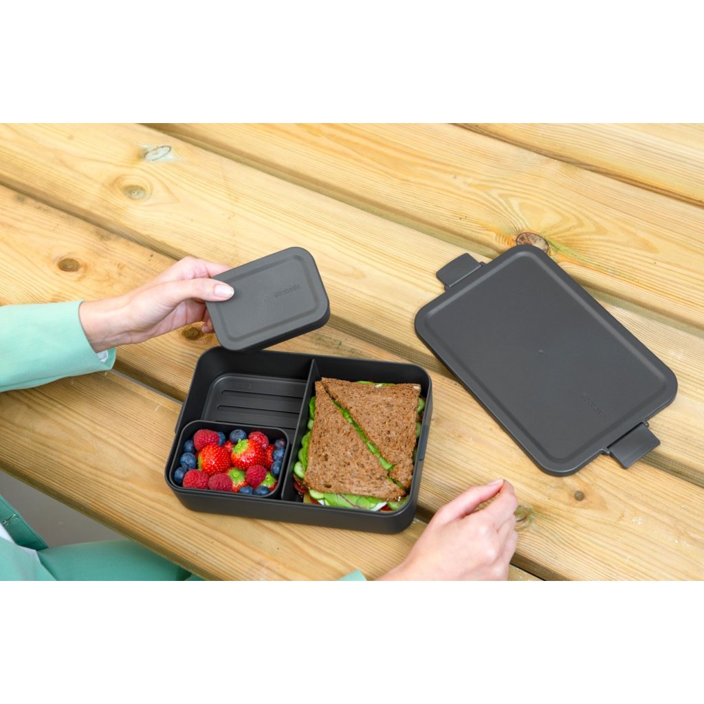 Brabantia Matlåda MAKE & TAKE BENTO 2 l, mörkgrå