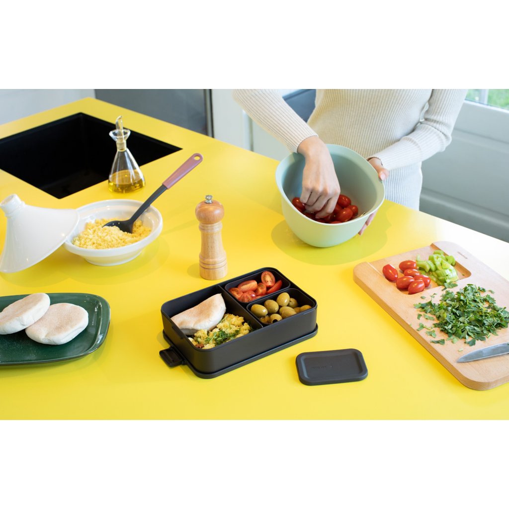 Brabantia Matlåda MAKE & TAKE BENTO 2 l, mörkgrå