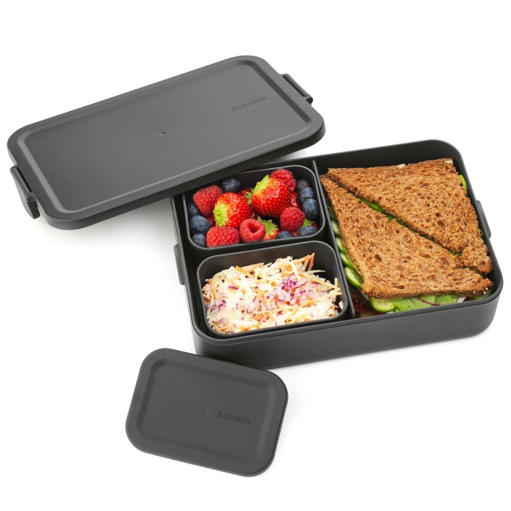 Brabantia Matlåda MAKE & TAKE BENTO 2 l, mörkgrå