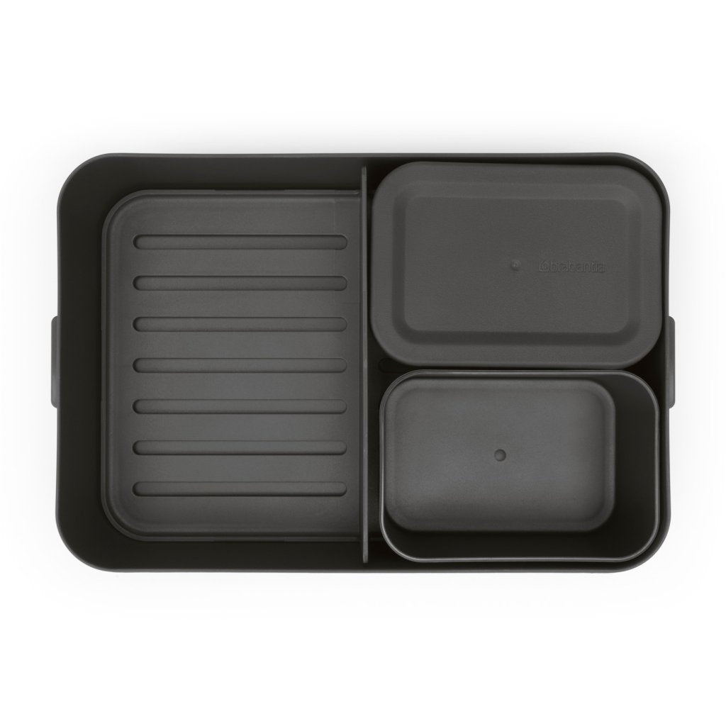 Brabantia Matlåda MAKE & TAKE BENTO 2 l, mörkgrå