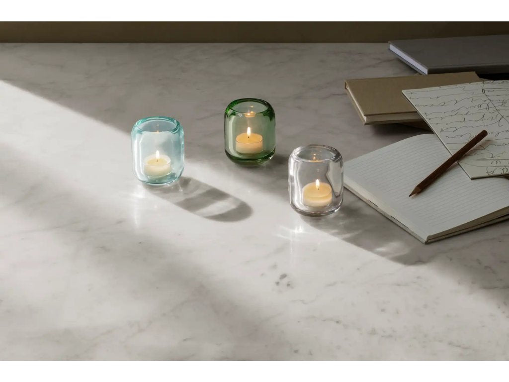 Eva Solo Värmeljushållare ACORN set i 2 delar, klart glas