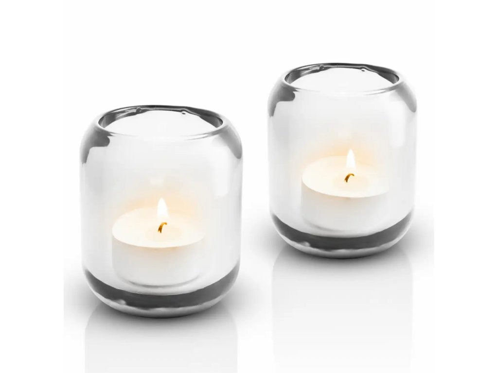 Eva Solo Värmeljushållare ACORN set i 2 delar, klart glas