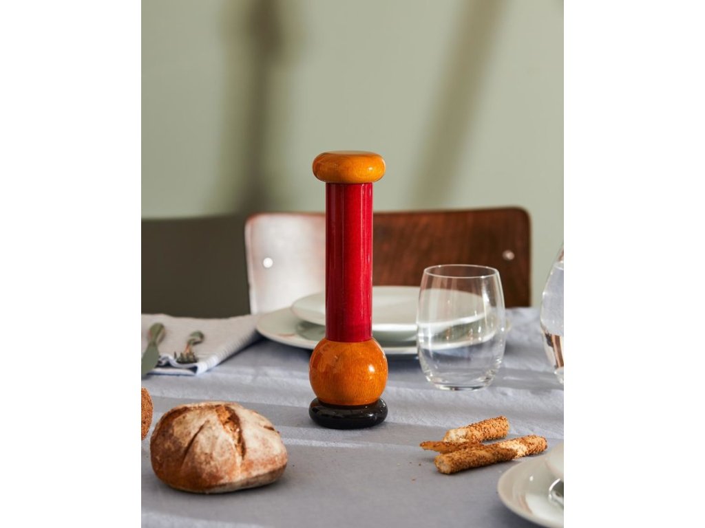 Alessi Saltkvarn och pepparkvarn MP0210, röd/gul/svart