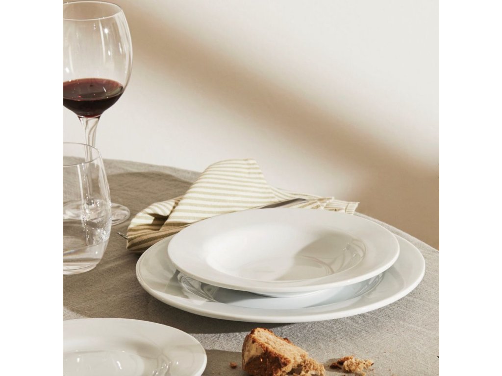 Alessi Djuptallrik PLATEBOWLCUP 22 cm, vit
