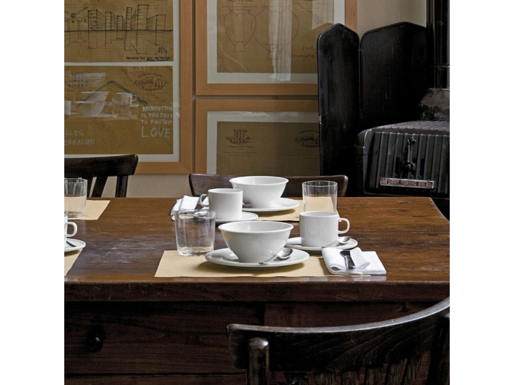 Alessi Djuptallrik PLATEBOWLCUP 22 cm, vit