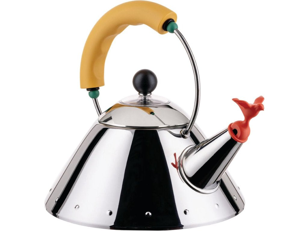 Alessi Vattenkokare för spihäll 9093 1 l, silver / gul