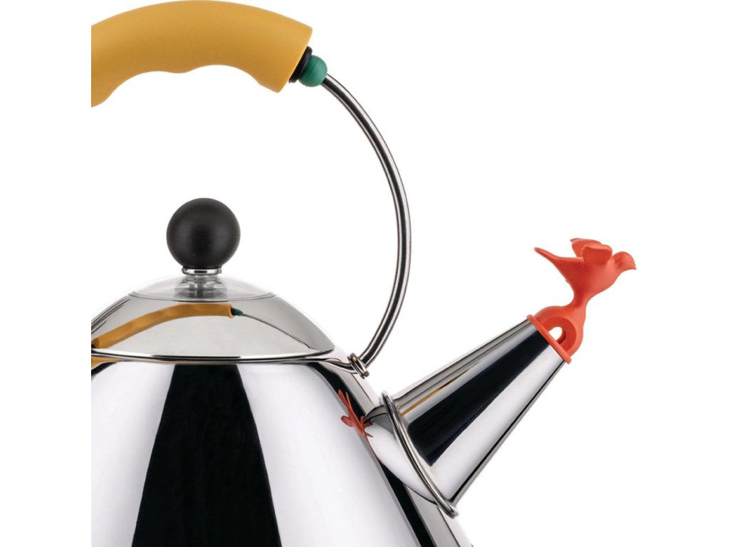Alessi Vattenkokare för spihäll 9093 1 l, silver / gul
