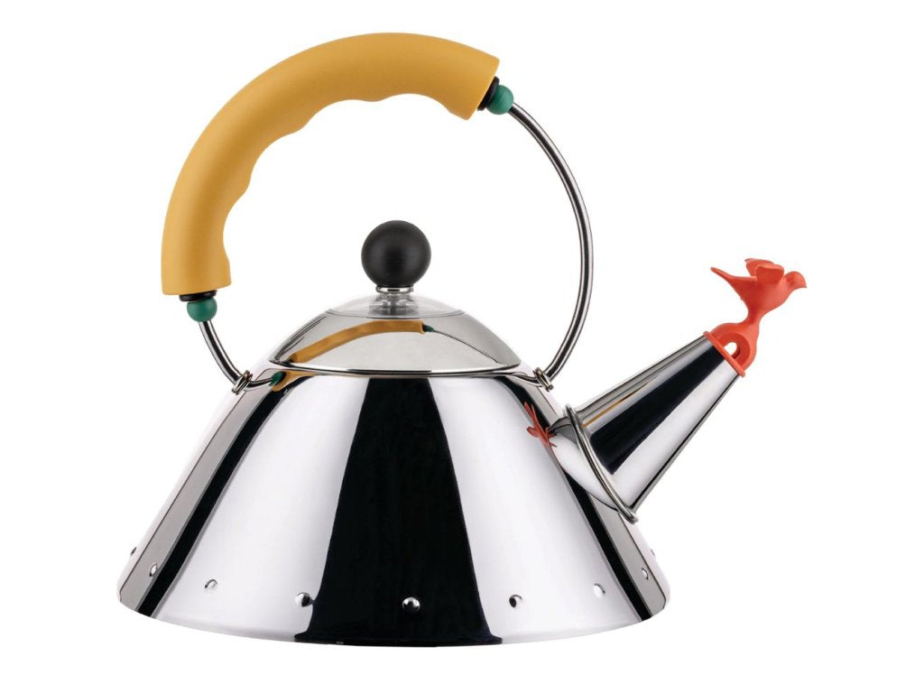 Alessi Vattenkokare för spihäll 9093 1 l, silver / gul