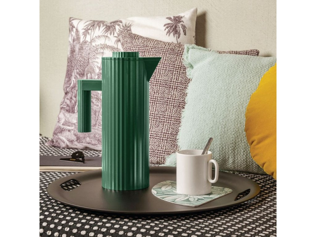 Alessi Plissé termoskanna 1 liter, grön