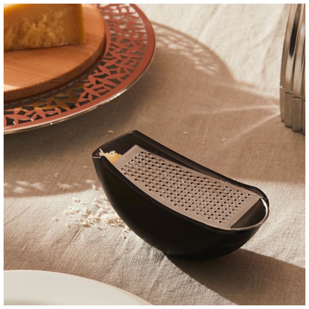 Alessi Rivjärn för parmesanost PARMENIDE, 15 cm, svart