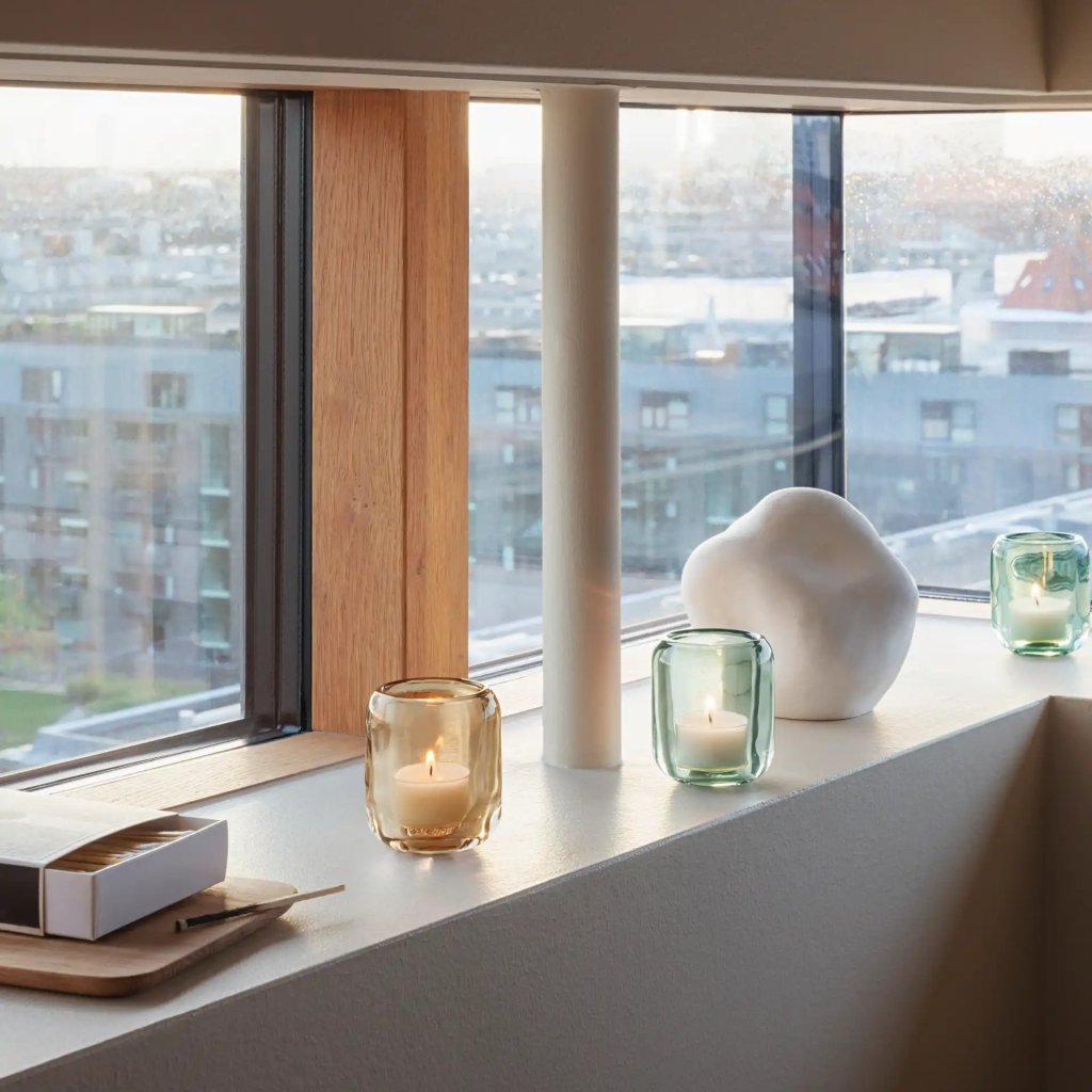 Eva Solo Värmeljushållare ACORN, set i 2 delar, hasselbrun