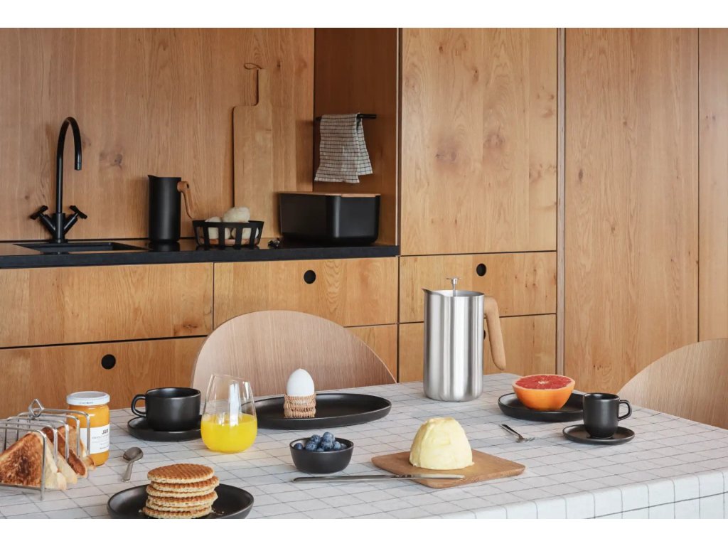 Eva Solo Espressokopp med fat NORDIC KITCHEN 70 ml, svart, stengods