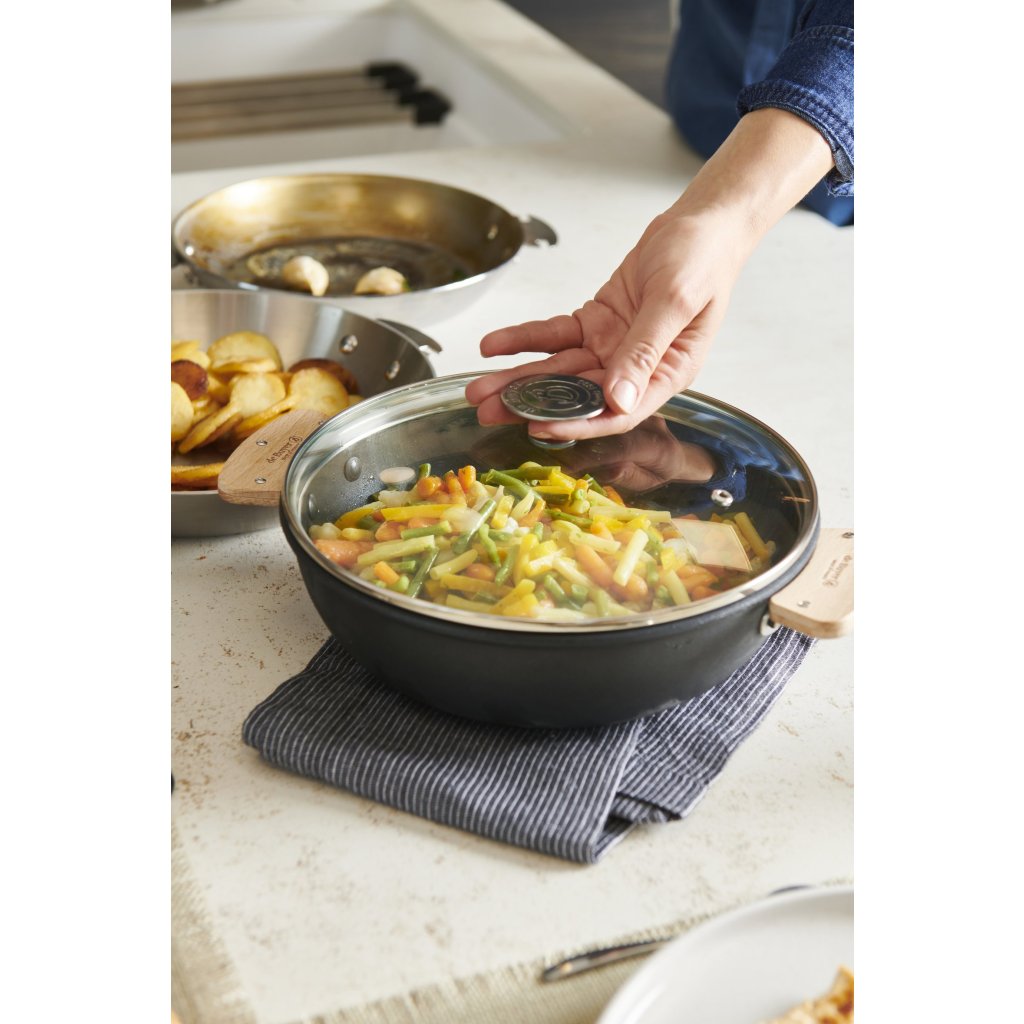 de Buyer Saute-panna CHOC EXTREME LOQY 24 cm, svart, aluminium