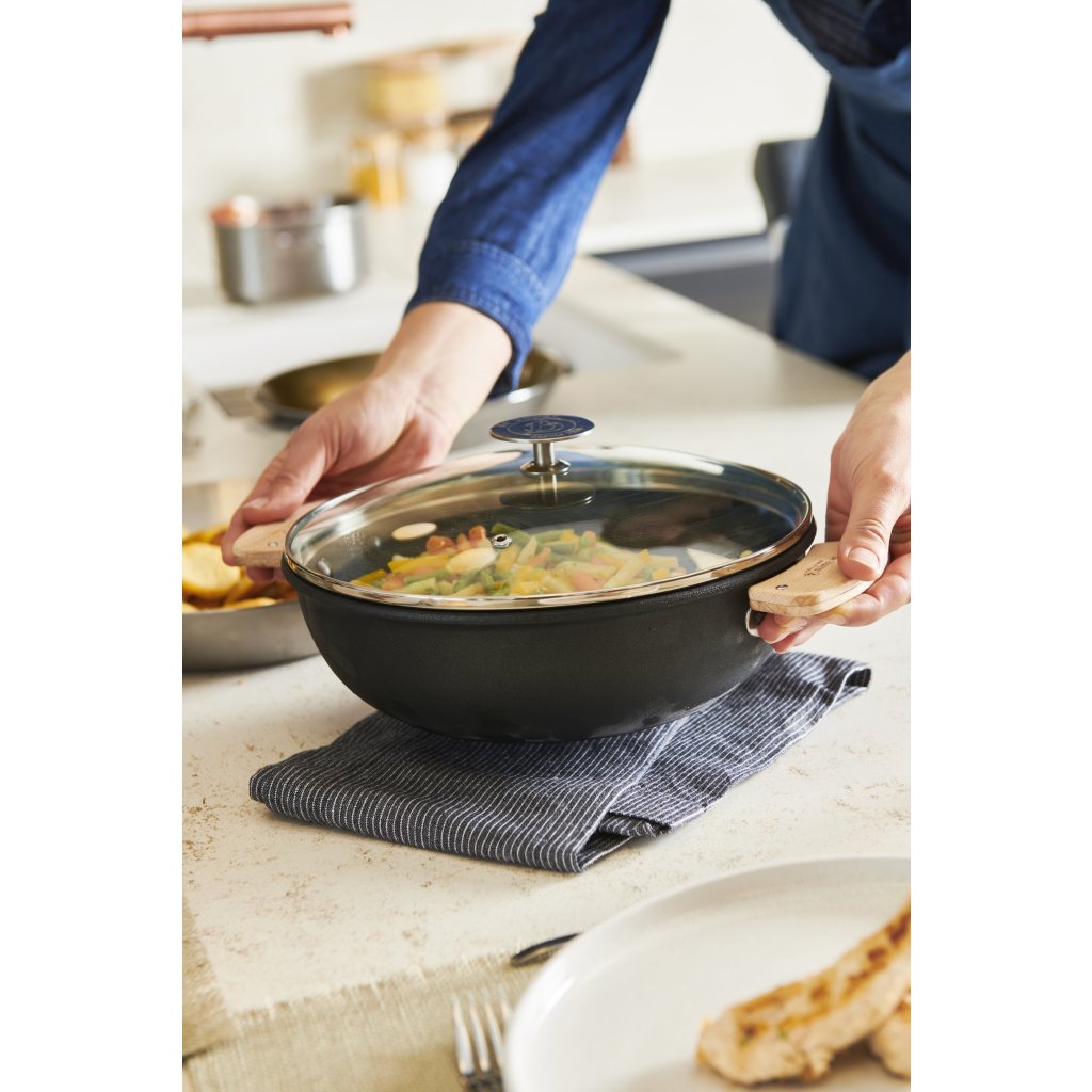 de Buyer Saute-panna CHOC EXTREME LOQY 24 cm, svart, aluminium