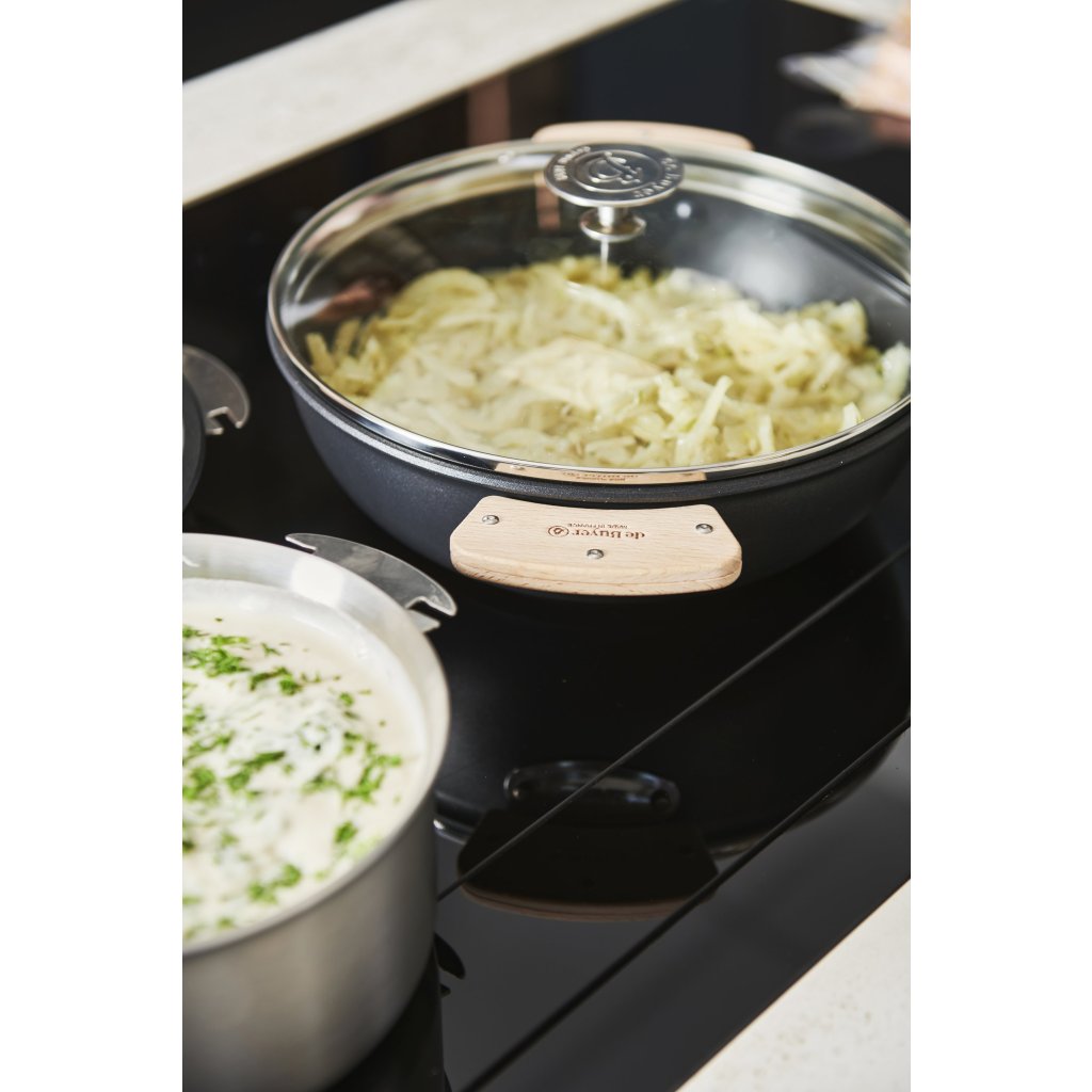de Buyer Saute-panna CHOC EXTREME LOQY 24 cm, svart, aluminium