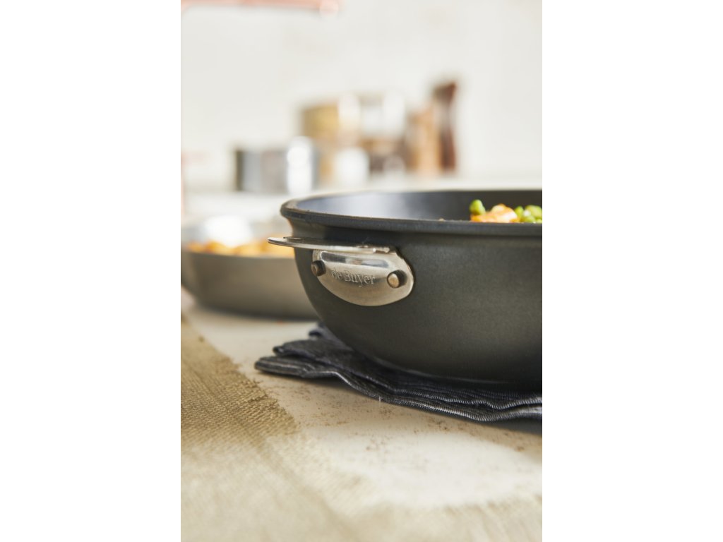 de Buyer Saute-panna CHOC EXTREME LOQY 24 cm, svart, aluminium