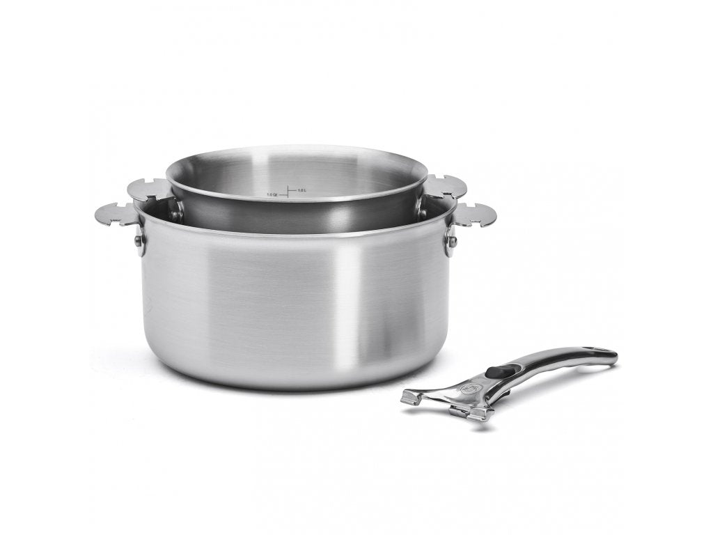 de Buyer Kastrullset ALCHIMY LOQY, 2 st, silver, rostfritt stål