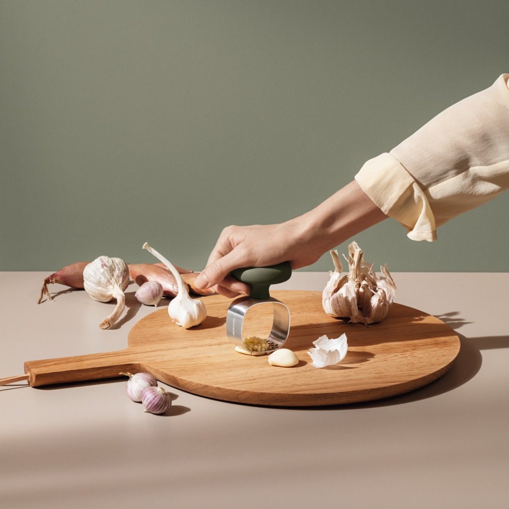 Eva Solo Vitlöksstöt GREEN TOOL 9 cm, grön, rostfritt stål/plast