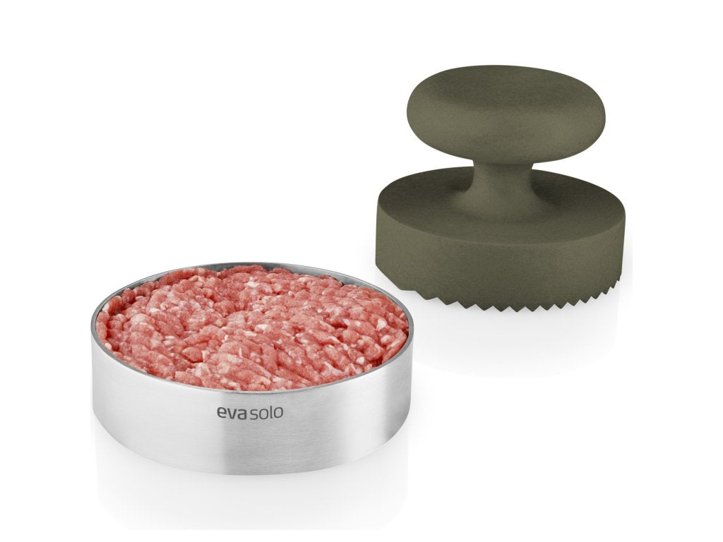 Eva Solo Hamburgerpress GREEN TOOL 9 cm, grön, rostfritt stål/plast