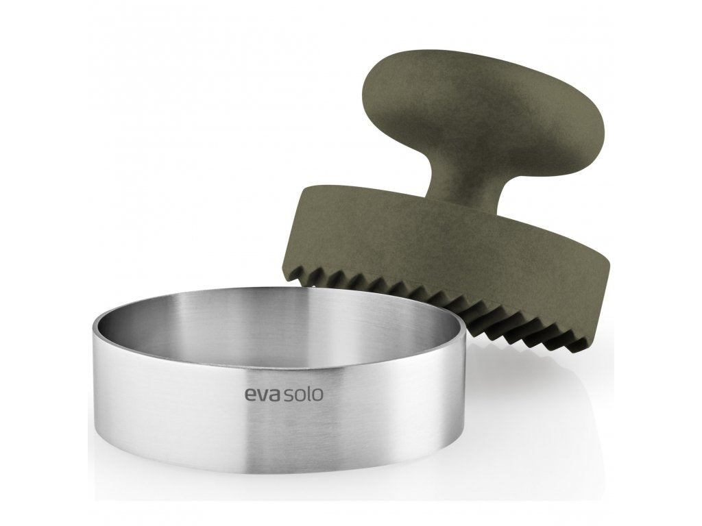 Eva Solo Hamburgerpress GREEN TOOL 9 cm, grön, rostfritt stål/plast