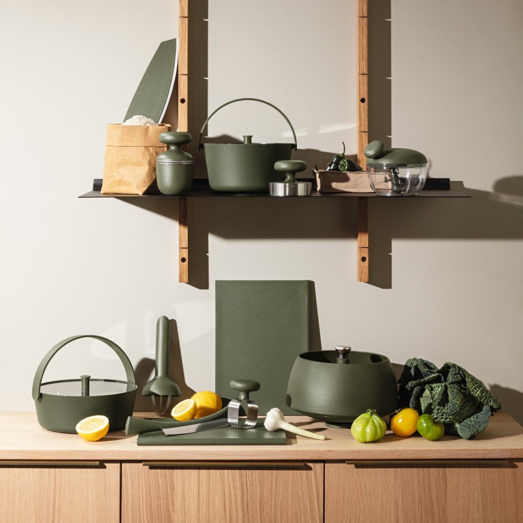 Eva Solo Pizza- och örtkniv GREEN TOOL 37 cm, grön, stål/plast