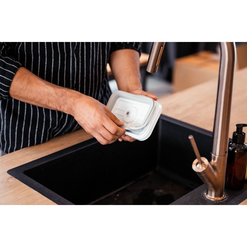ZWILLING Vakuumbehållare för livsmedel FRESH & SAVE, set i 3, vit, plast, Zwilling