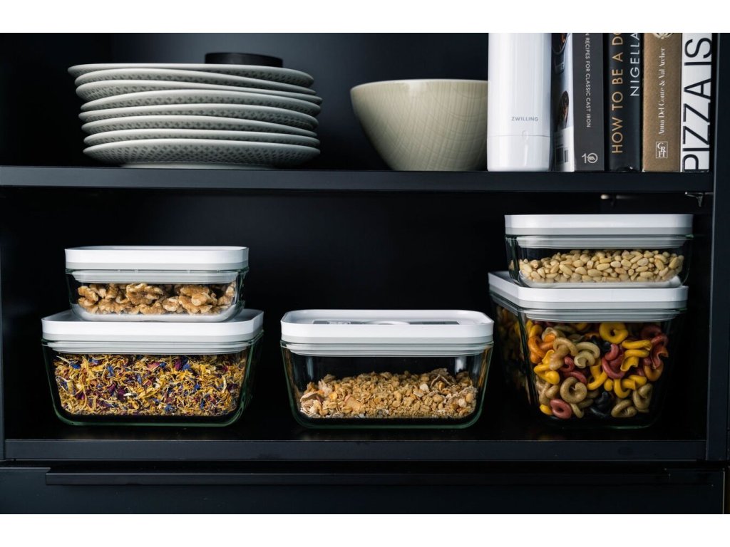ZWILLING Matvakuumbehållare FRESH & SAVE S 350 ml, vit, glas, Zwilling