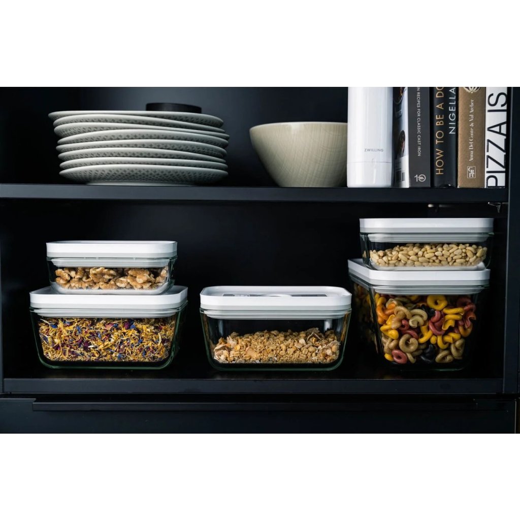 ZWILLING Vakuumset för livsmedel FRESH & SAVE, set i 7, vit, glas, Zwilling
