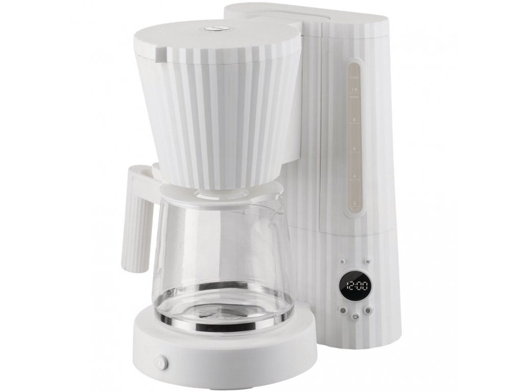 Alessi Kaffebryggare PLISSÉ 1,5 l, vit