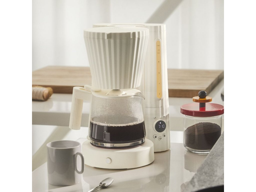 Alessi Kaffebryggare PLISSÉ 1,5 l, grå