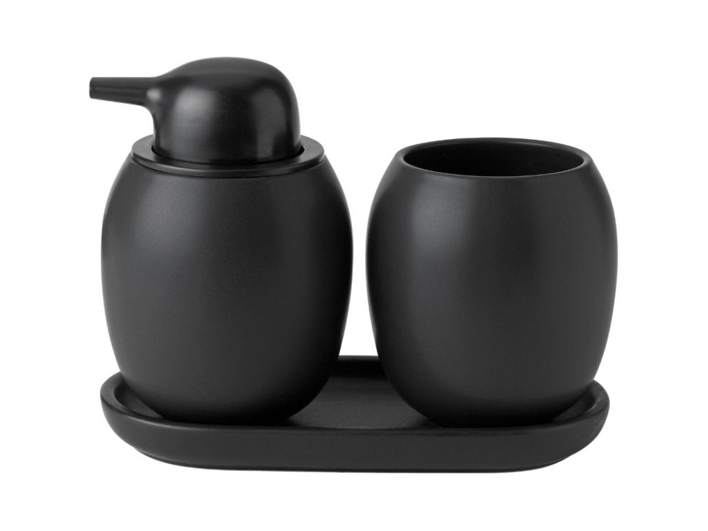 Stelton Tandborstmugg FJORD 10 cm, svart, stengods