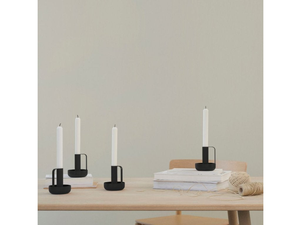 Stelton Ljusstake IDA 10 cm, svart, järn