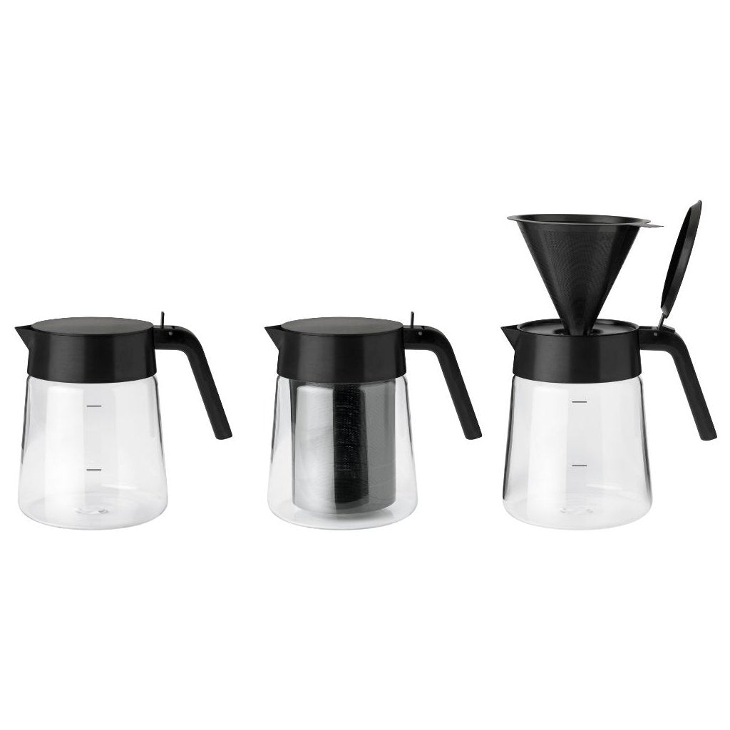 Stelton Serveringskanna NOHR 1,2 l, svart, glas