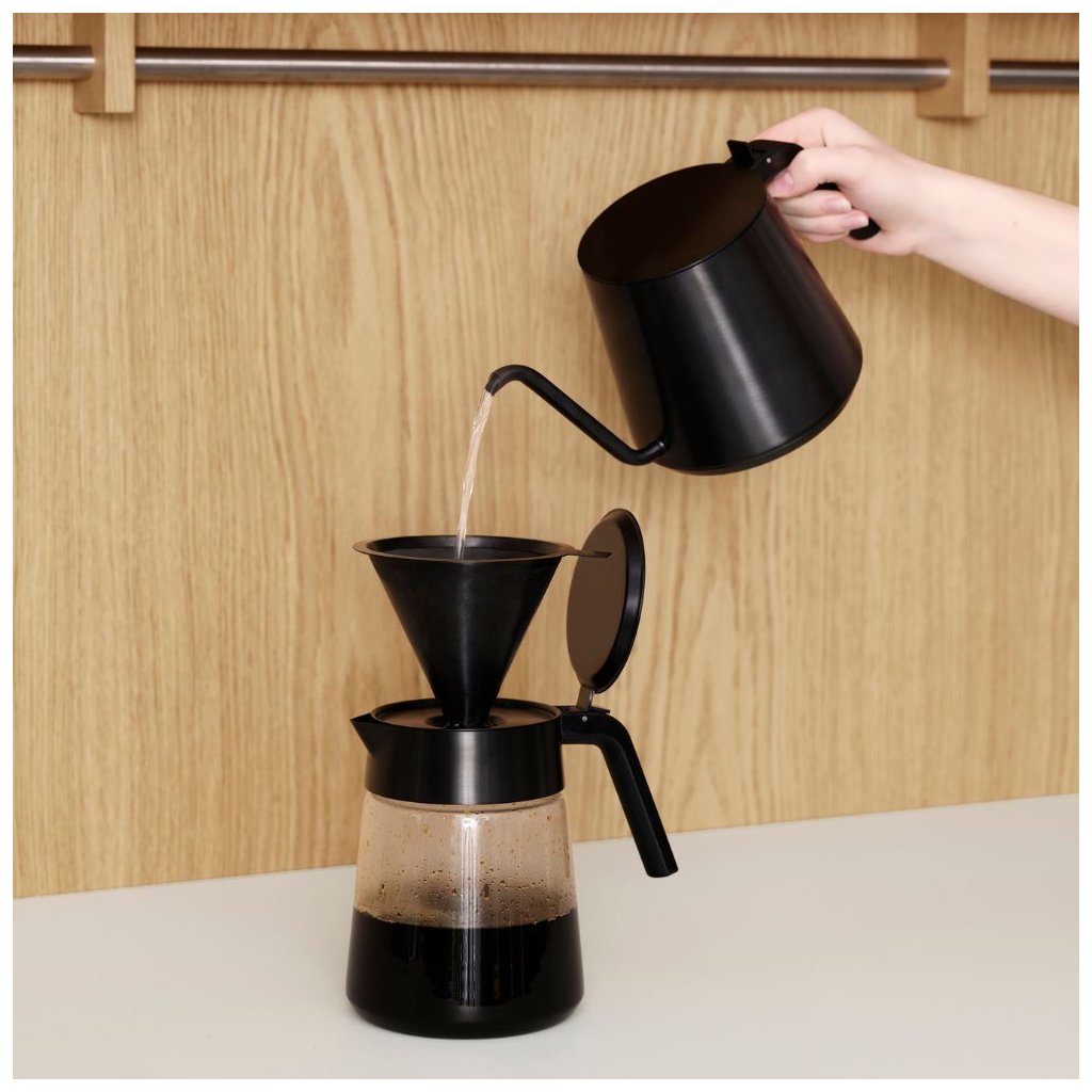 Stelton Vattenkokare NOHR 1,0 l, svart, rostfritt stål