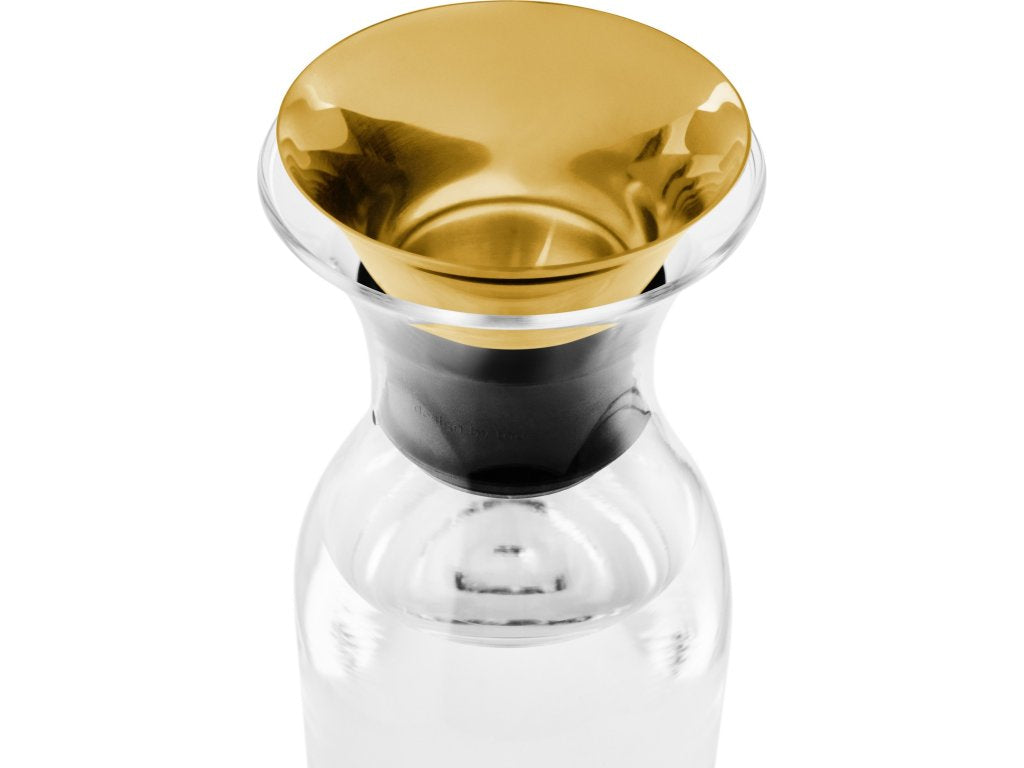 Eva Solo Vattenkaraff 1 l, lock i mässing, glas