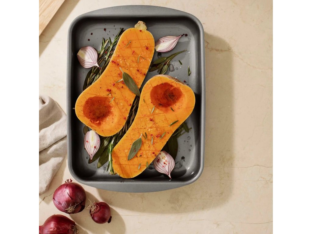 Eva Solo Stekplåt PROFESSIONAL 35 x 25 cm, med galler, grå, aluminium