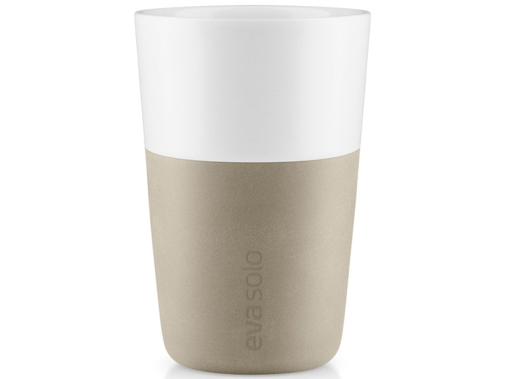 Eva Solo Caffe latte-mugg, set i 2, 360 ml, pärlbeige