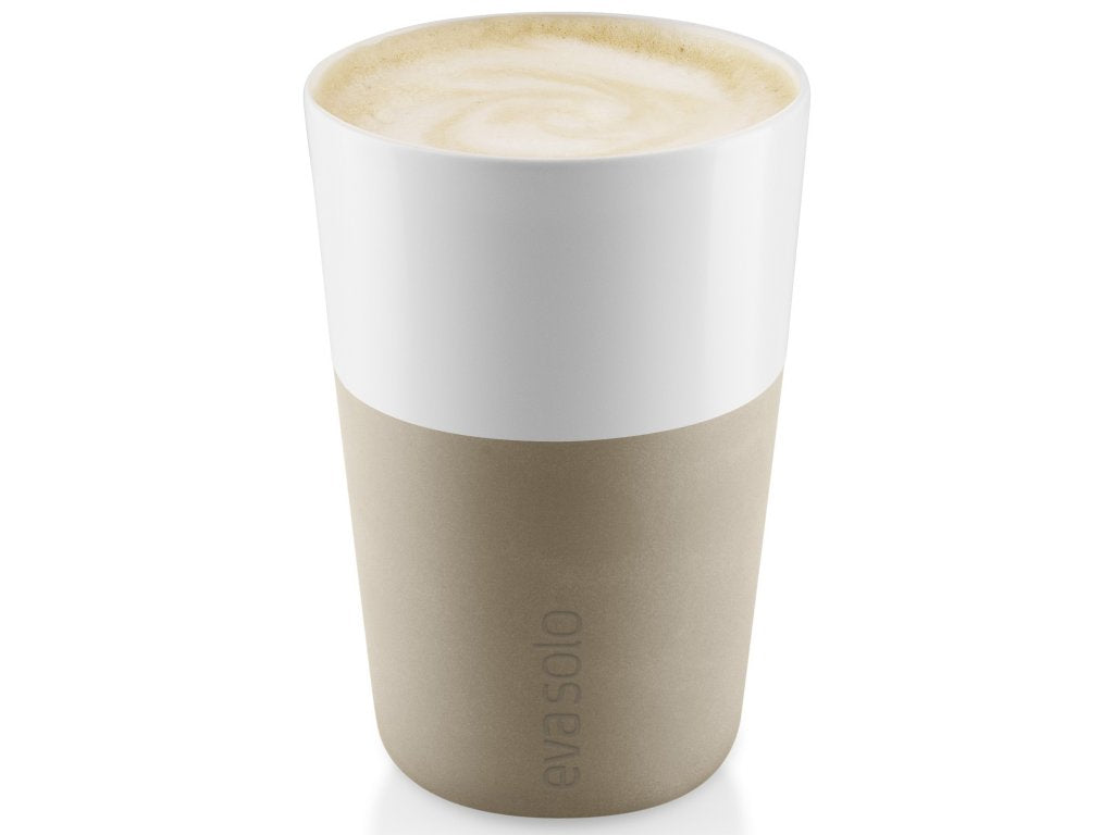 Eva Solo Caffe latte-mugg, set i 2, 360 ml, pärlbeige