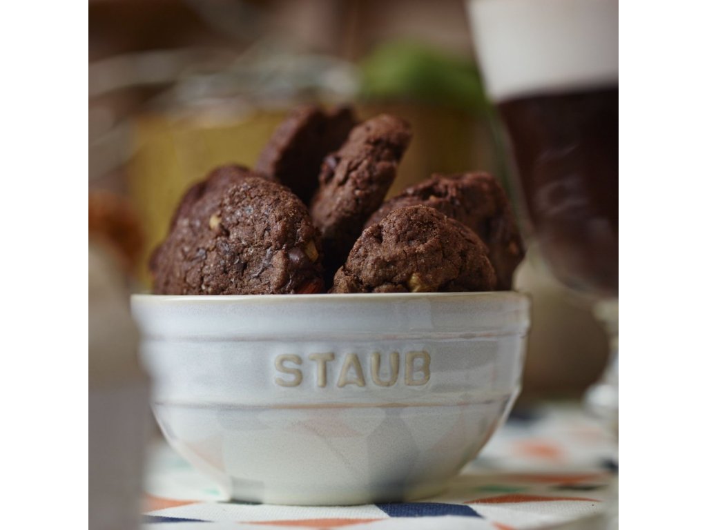 Staub Skål 400 ml, set i 4, elfenben, keramik