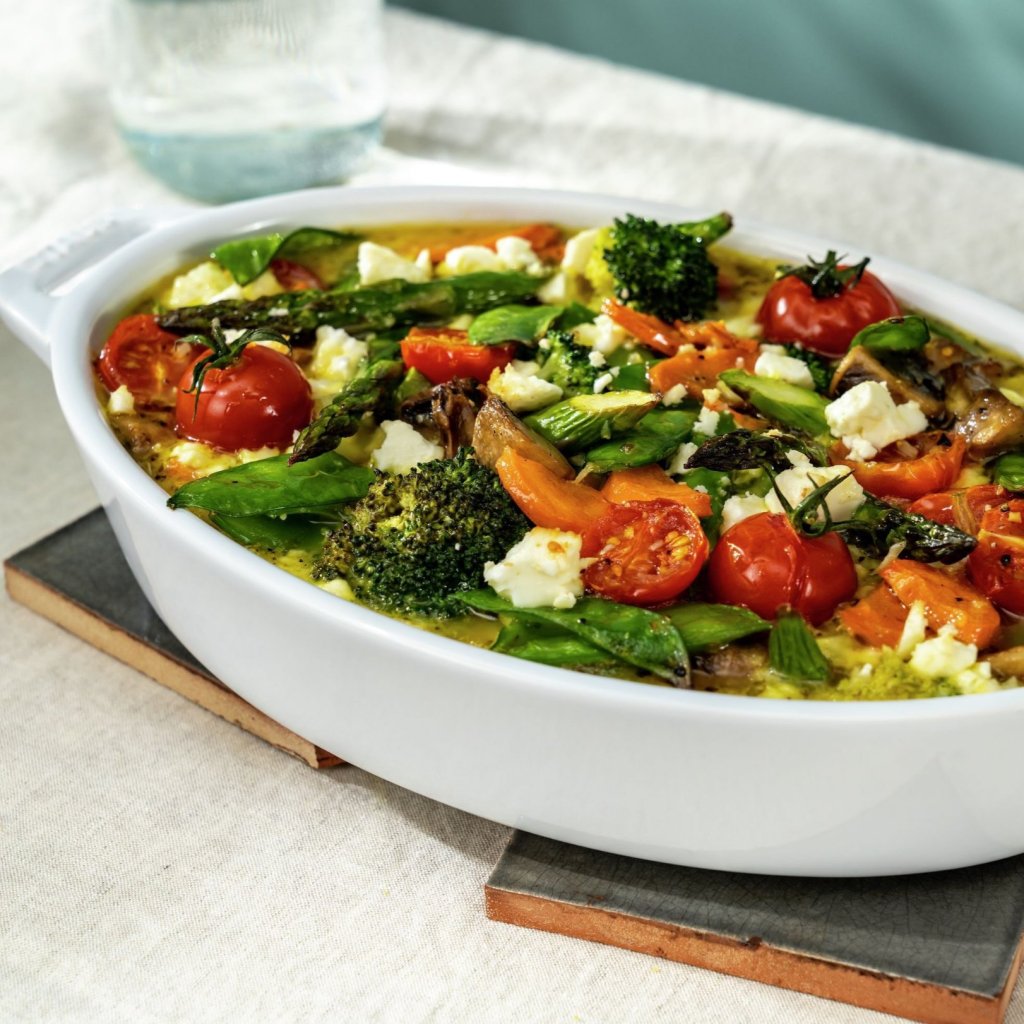 Staub Ugnsform 23 cm, vit, keramik