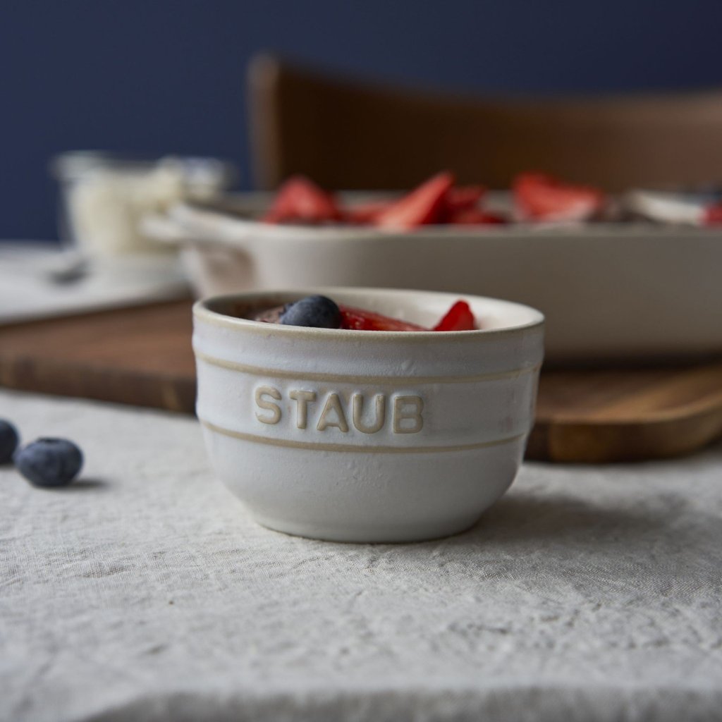 Staub Ramekin 9 cm, set i 4, elfenben, keramik